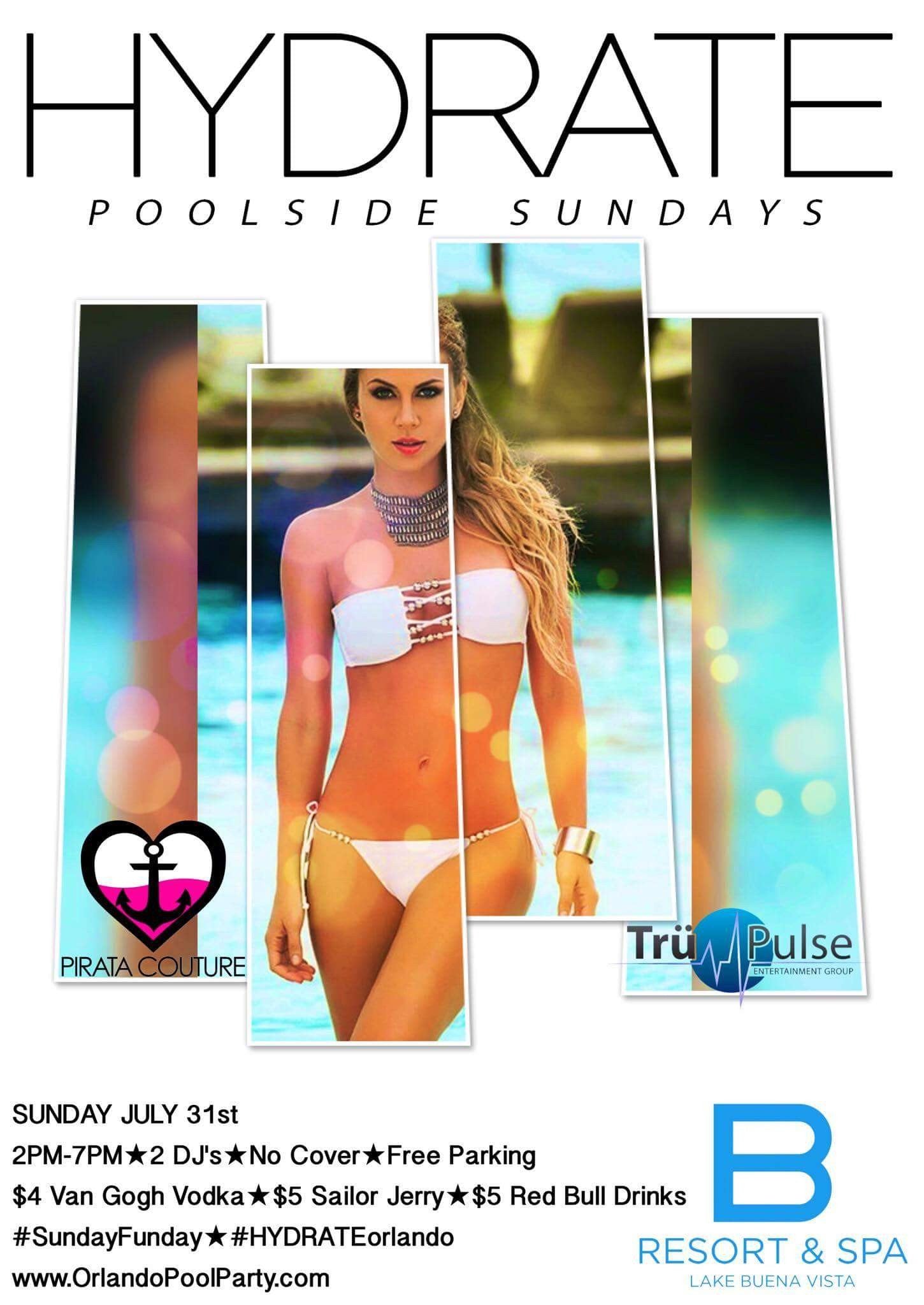 Hydrate Poolside Sundays @ B Resort & Spa